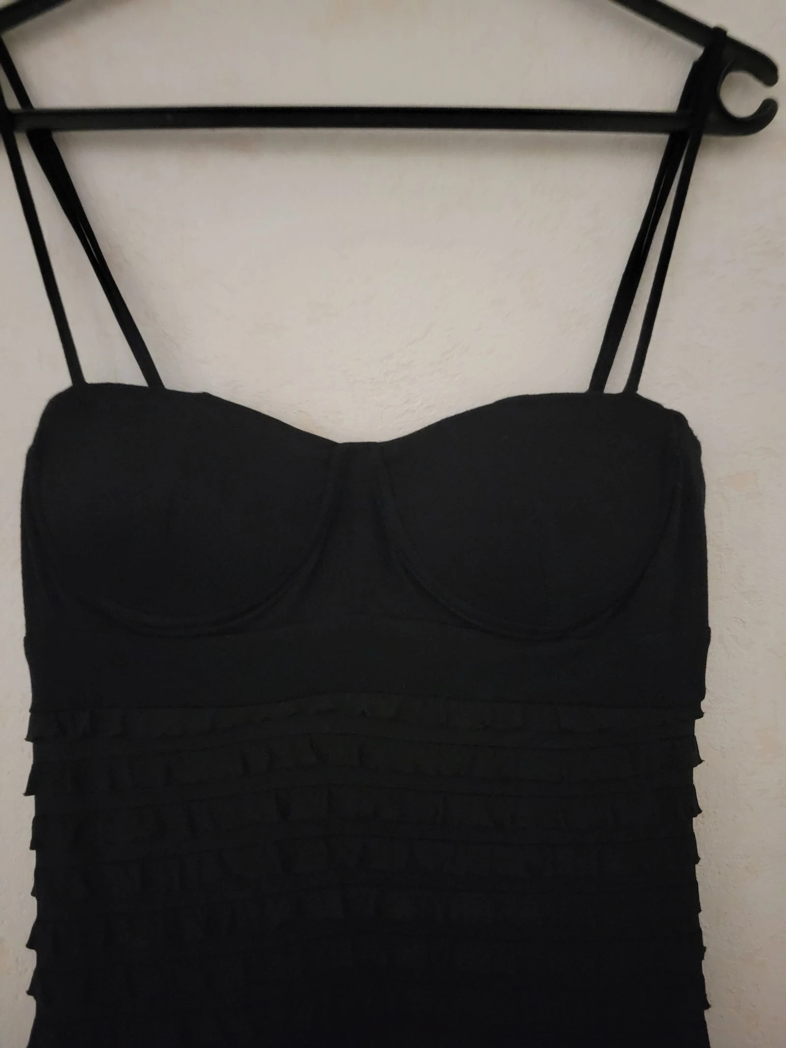 Vestido Preto com Babados Sinequanone - T0 (XS) – photo 3